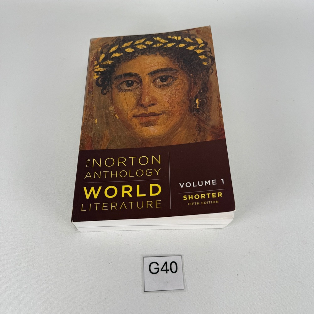 Norton Anthology World Literature Volume 1 Shorter 5th Ed ISBN 9781324063308
